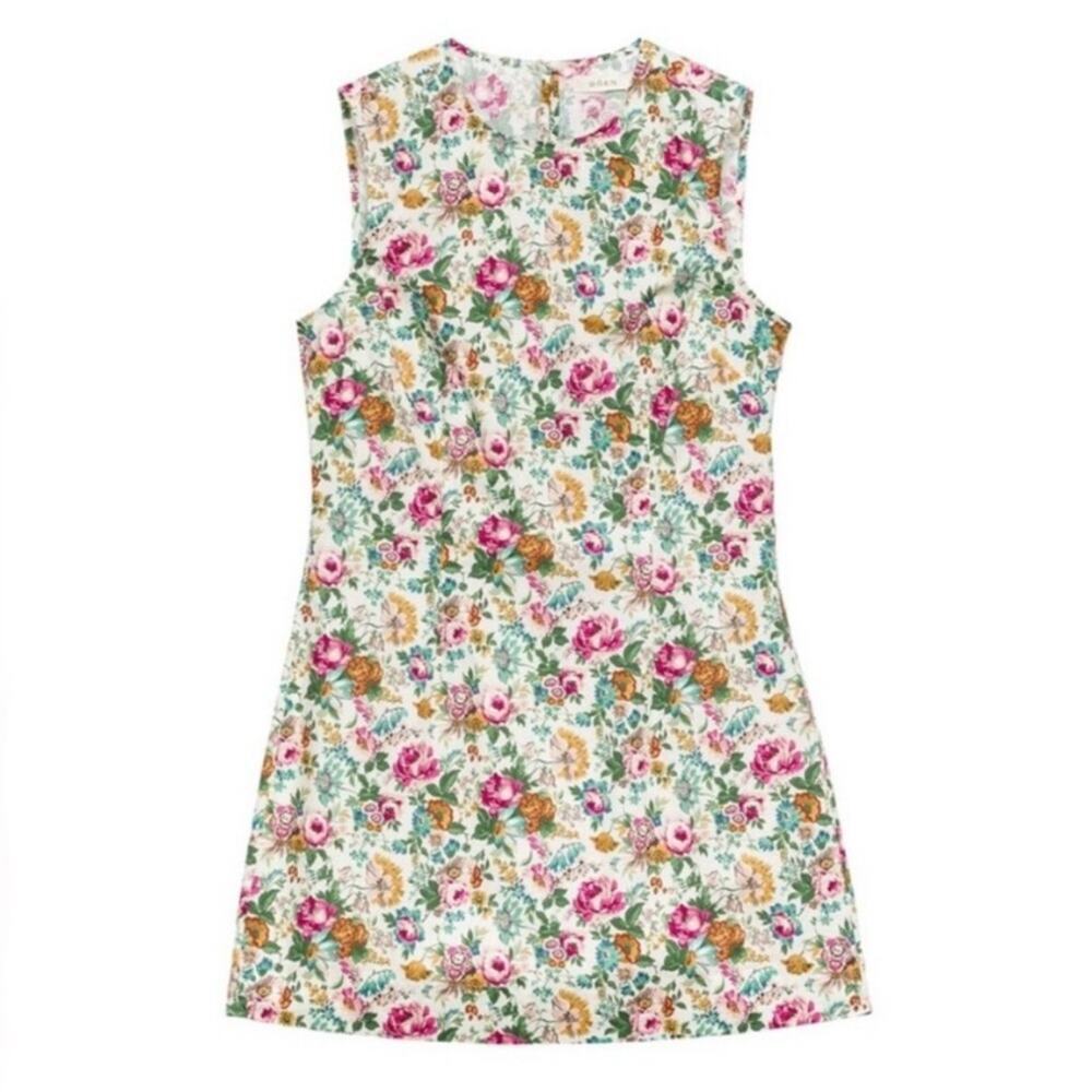 NWT Doen Adele Cotton Sleeveless Mini Simple Floral Dress Liberty Rose Romance